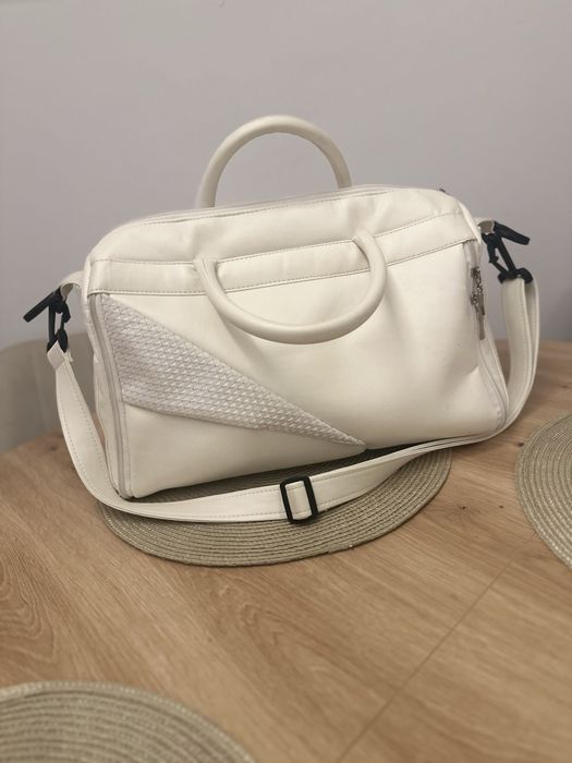 Biala torba do wózka Junama