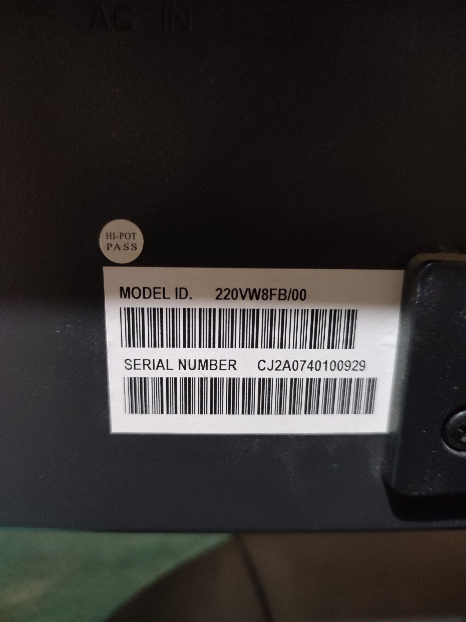 монітор Philips 220vw8fb/00