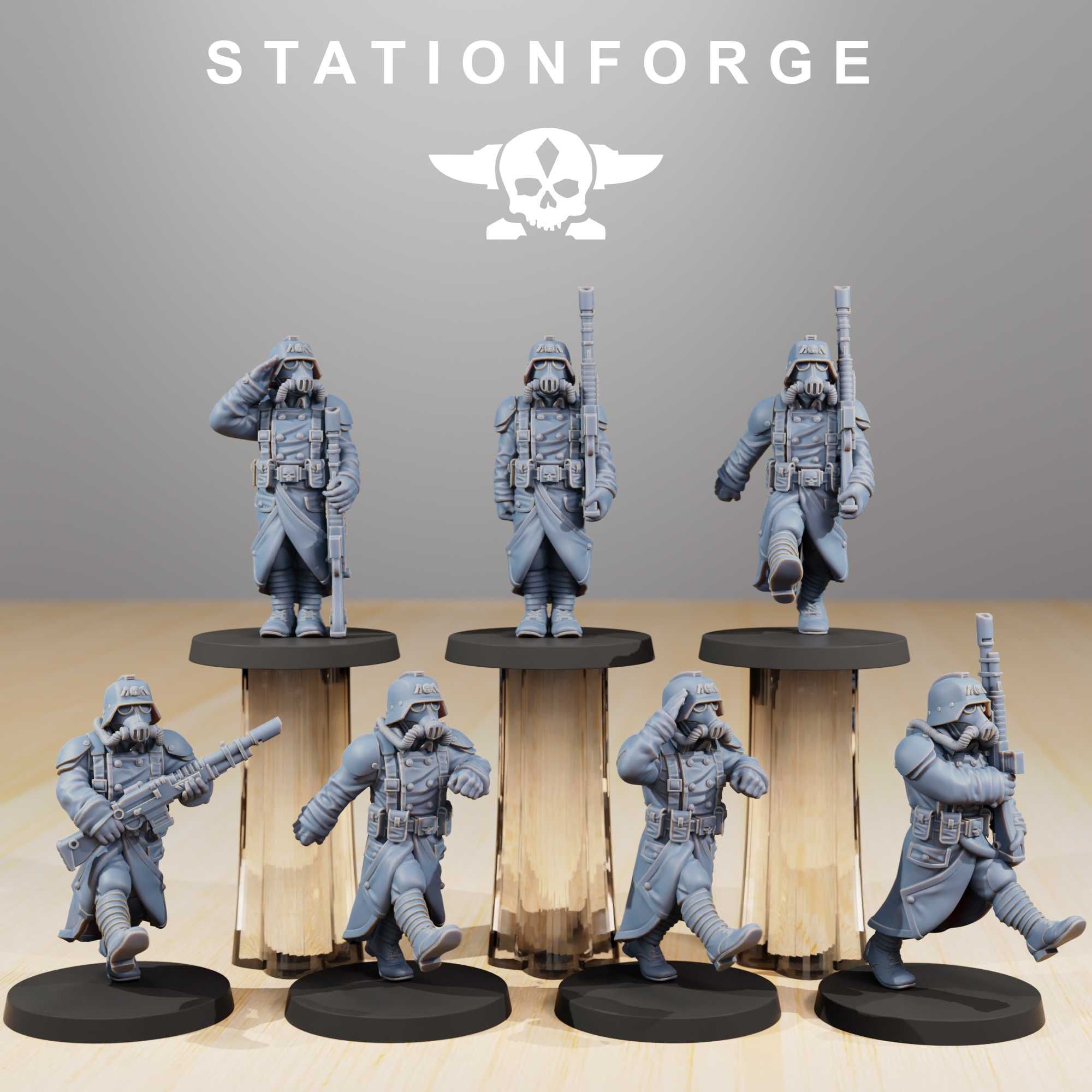 Station Forge - GrimGuard - Marching Poses