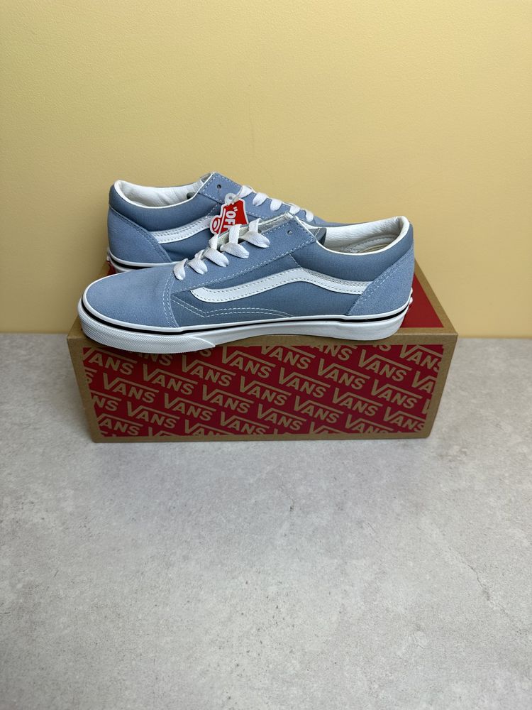 Nowe Oryginalne Buty Vans Old Skool niebieskie rozmiar 38