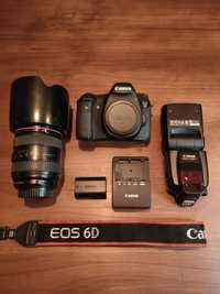 Kit profissional Canon 6d, Canon lente 24-70 2.8, flash canon 580 exII