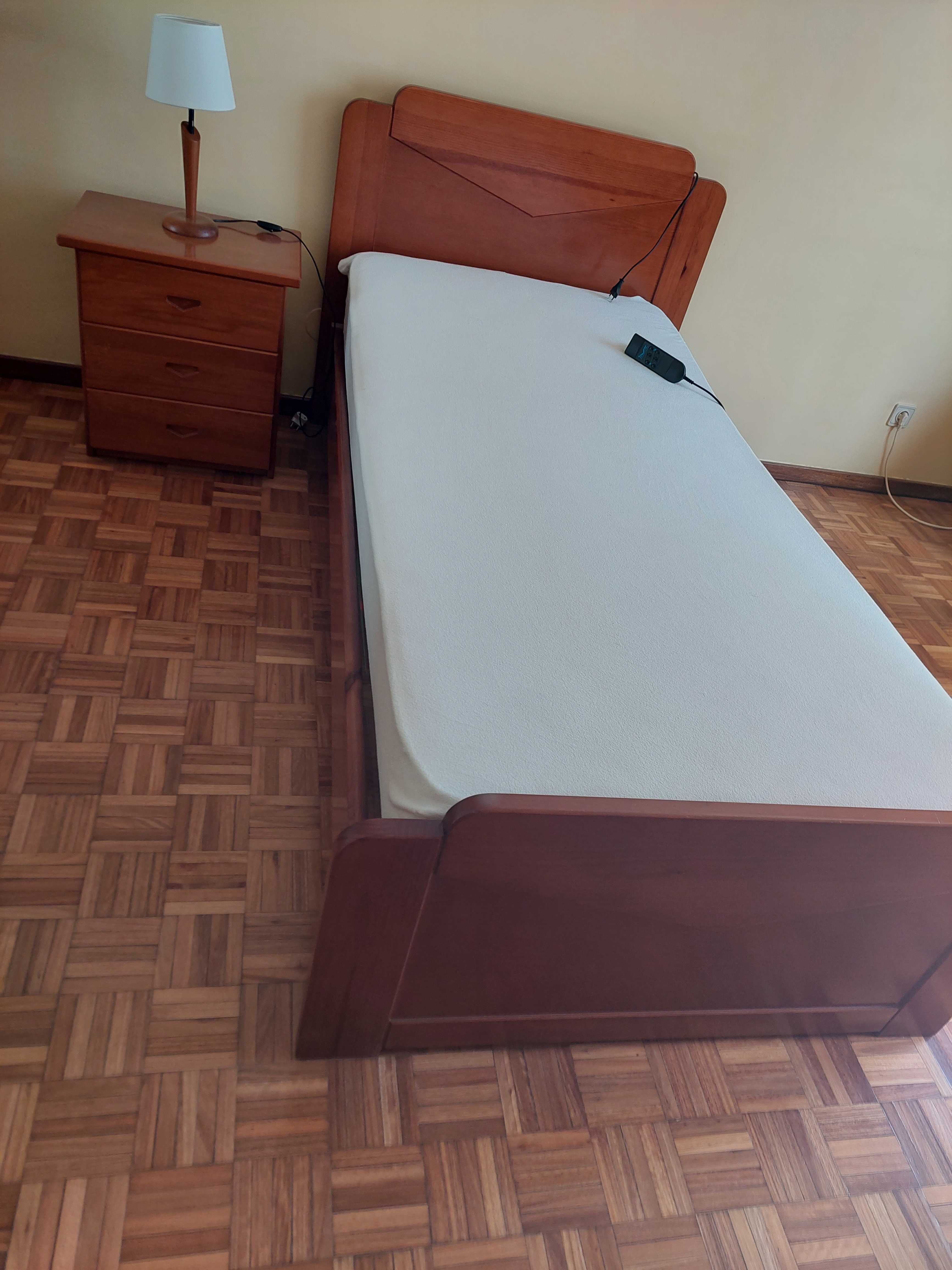 Mobília de quarto de solteiro com colchão elevatório