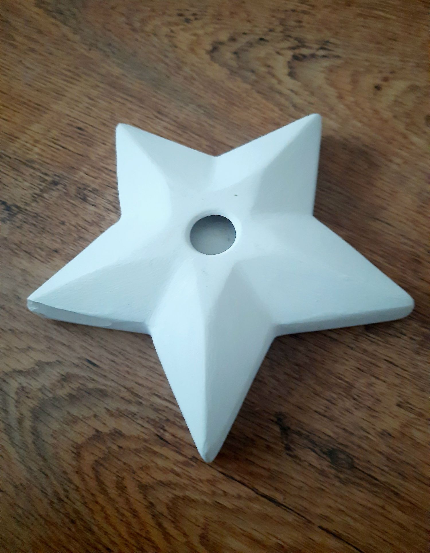 Świecznik ceramiczny gwiazdka gwiazda do podgrzewaczy
