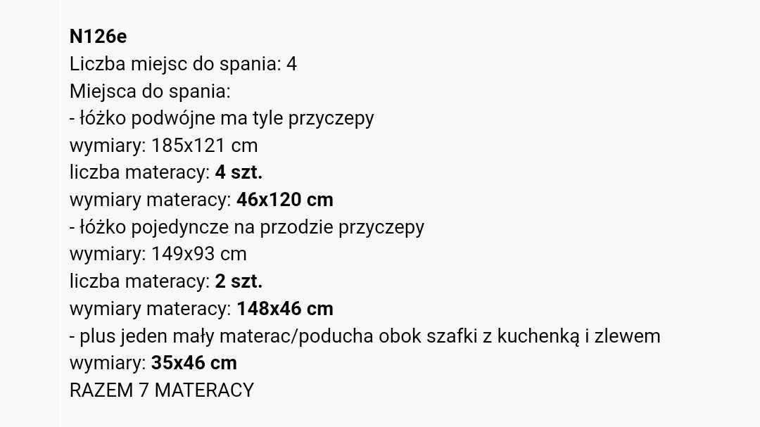 NOWE poduchy (obicia) zestaw materacy Niewiadów N126E