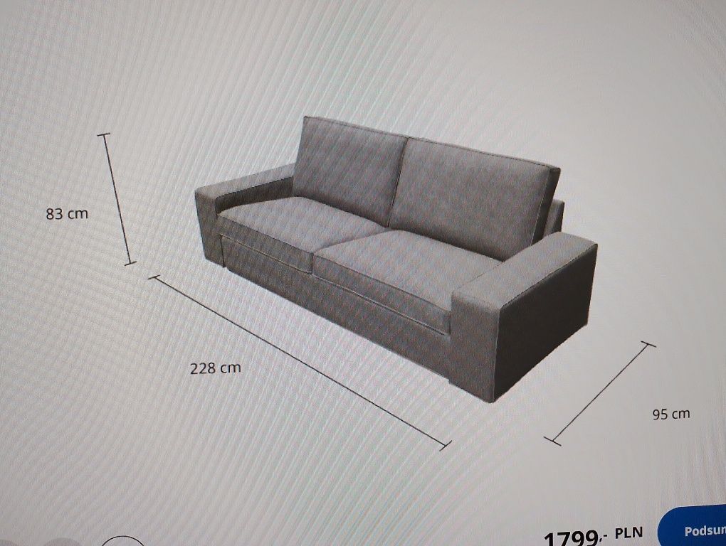 Sofa dwu osobowa Ilea