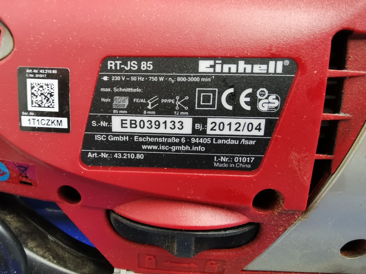 Wyrzynarka EINHELL RT-JS 85 750W