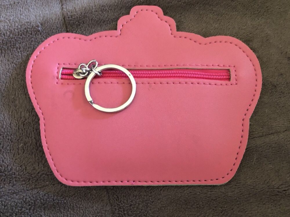 Милый розовый кошелёк в форме короны для девочки Розовая сумочка