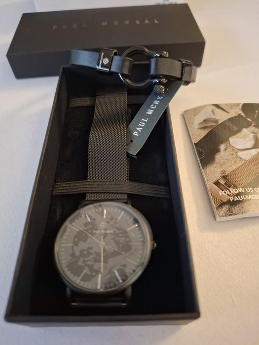 Zegarek czarny MCNeal plus bransoletka czarna nowe fabryczne tanio new