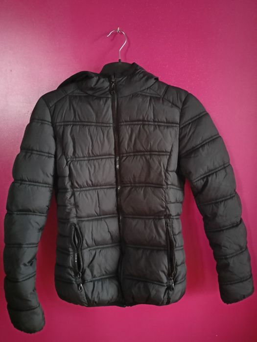 Kurtka dwustronna czarno- beżowa