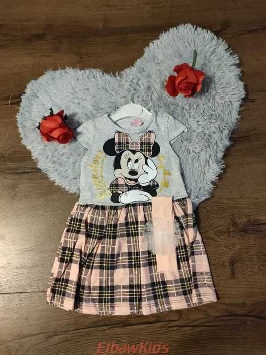 Sukienka krótki rękaw Minnie dla dziewczynki 3 lata