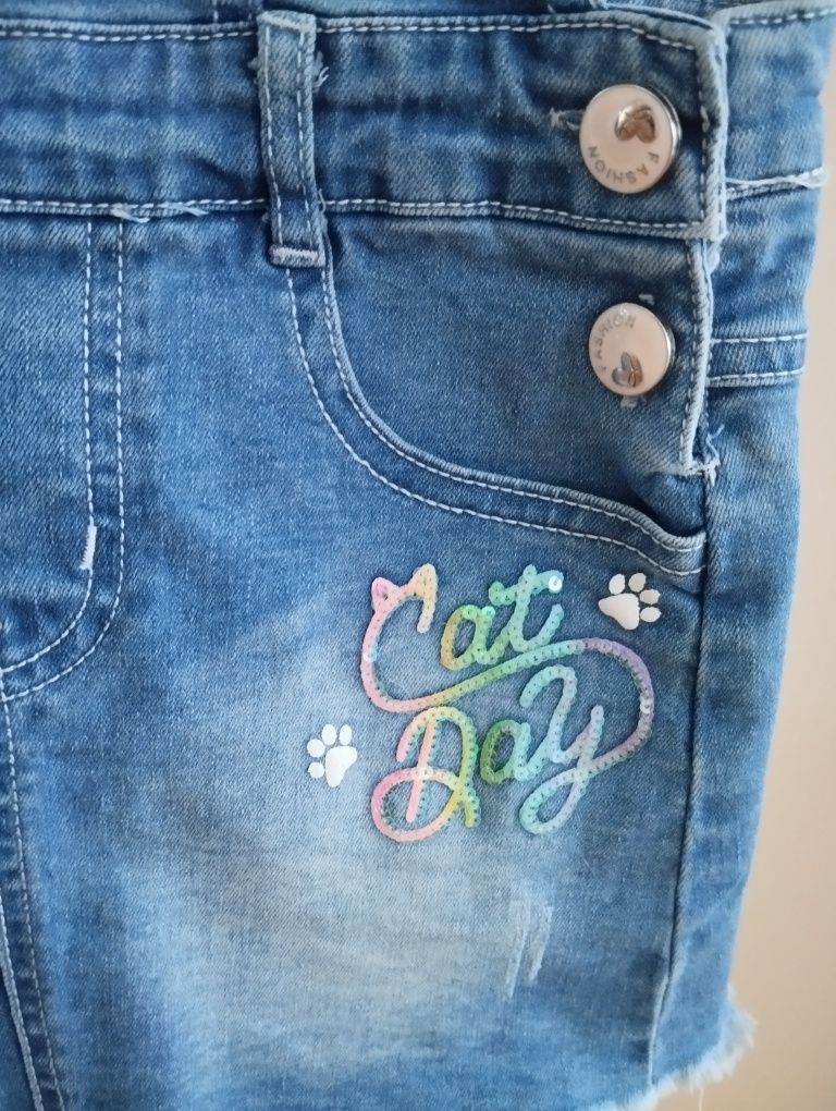 Sukienka ogrodniczka jeans dla dziewczynki 6 lat