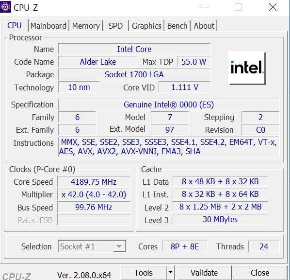 Процесор Intel Core i9-12900hx (QYQZ)