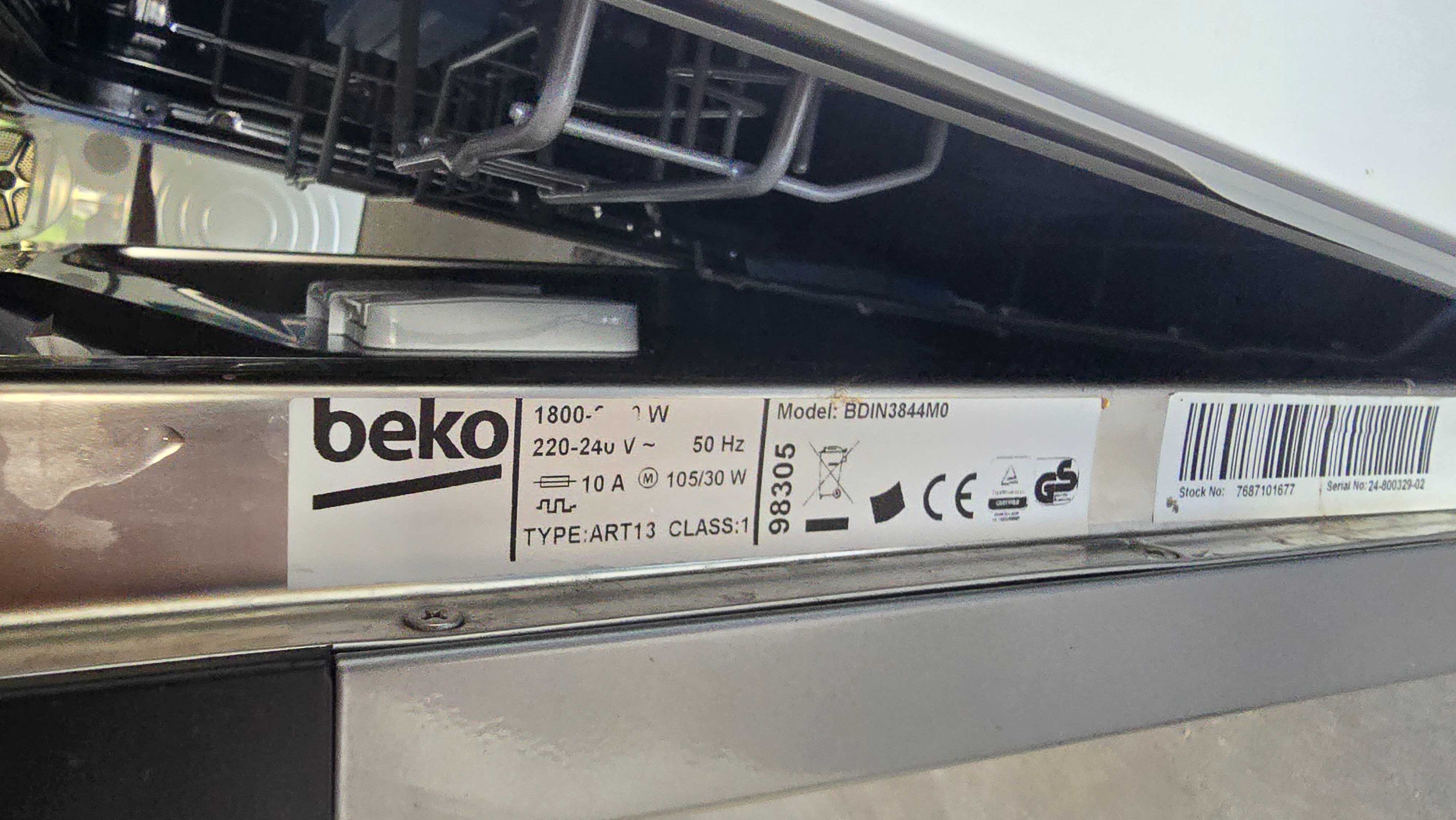 Zmywarka do zabudowy BEKO BDIN3844M0 60cm, AutoOtwieranie