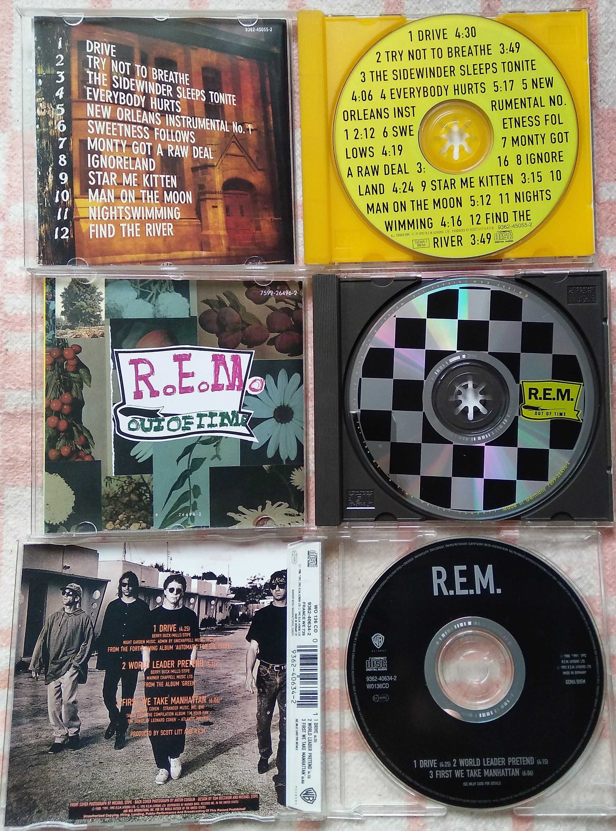R.E.M. - Out Of Time / Automatic For The People фирмА 2 CD+ Single VG+
