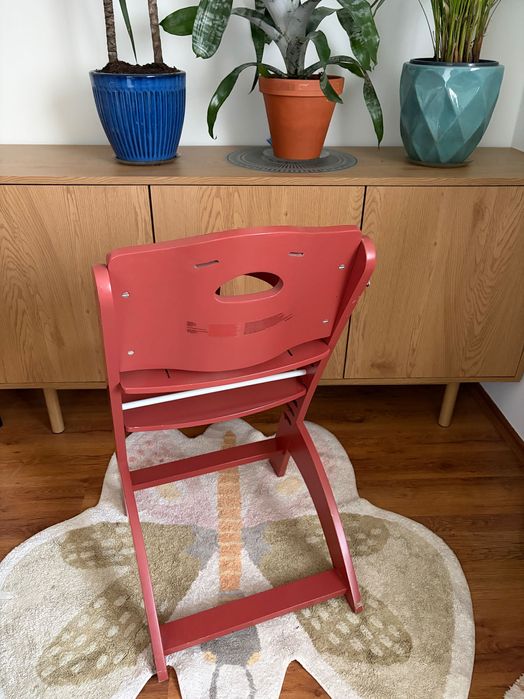 Krzesełko drewniane do karmienia Childhome