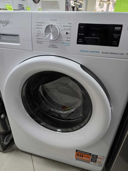 NOWA pralka silnik inwerter WHIRLPOOL FFB7038WVPL gwar 2 lata
