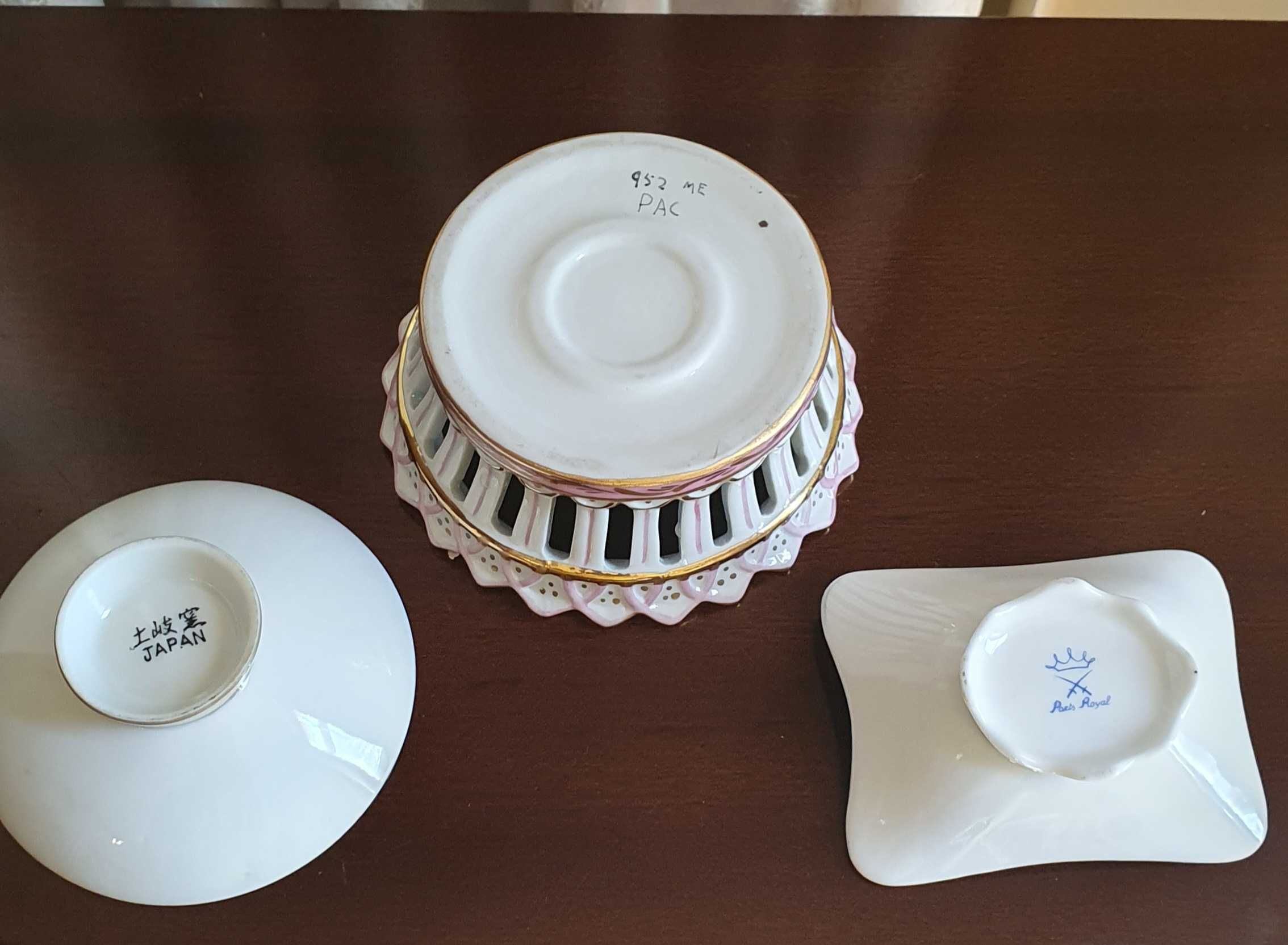 Conjunto de Peças em Porcelanas Japonesa, Portuguesa e Francesa.