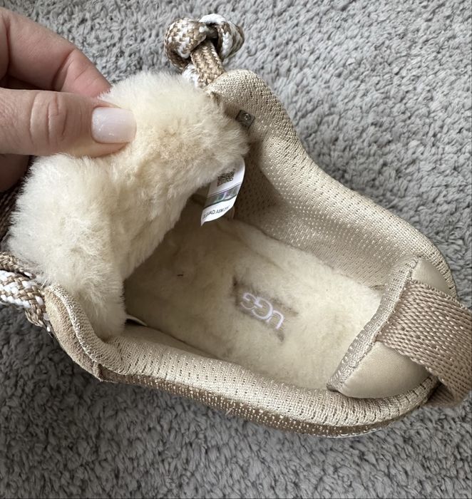 Оригінал UGG lowmel sneakers sand уггі кросівки пісочні бежеві