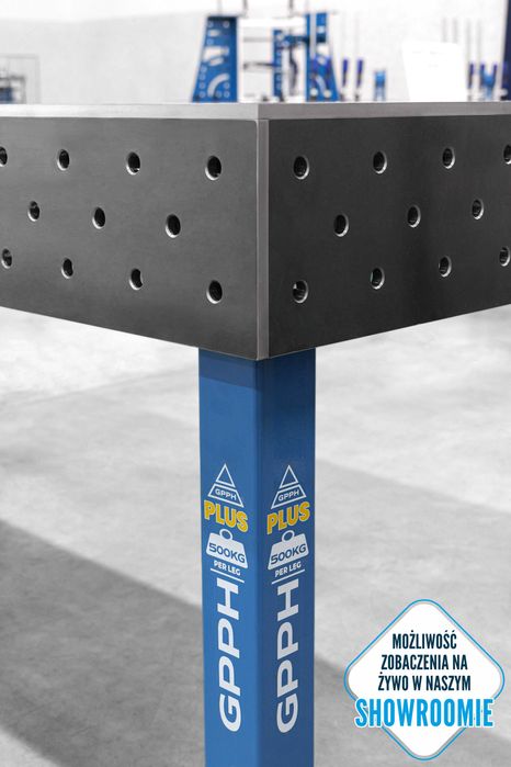 Stół Spawalniczy GPPH PLUS 2000x1000 fi16 mm 100x100 mm