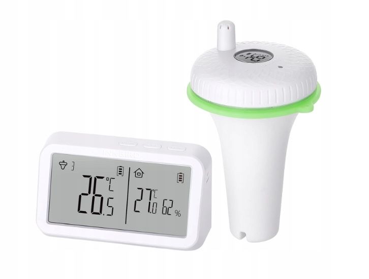 IBS-P02R Bezprzewodowy pływający termometr do basenu z monitorem tem
