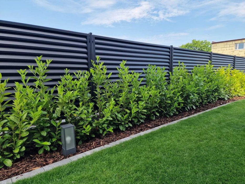 NOWOCZESNE Przęsło Żaluzja 200x100 Antracyt RAL 7016 System Ogrodzeń