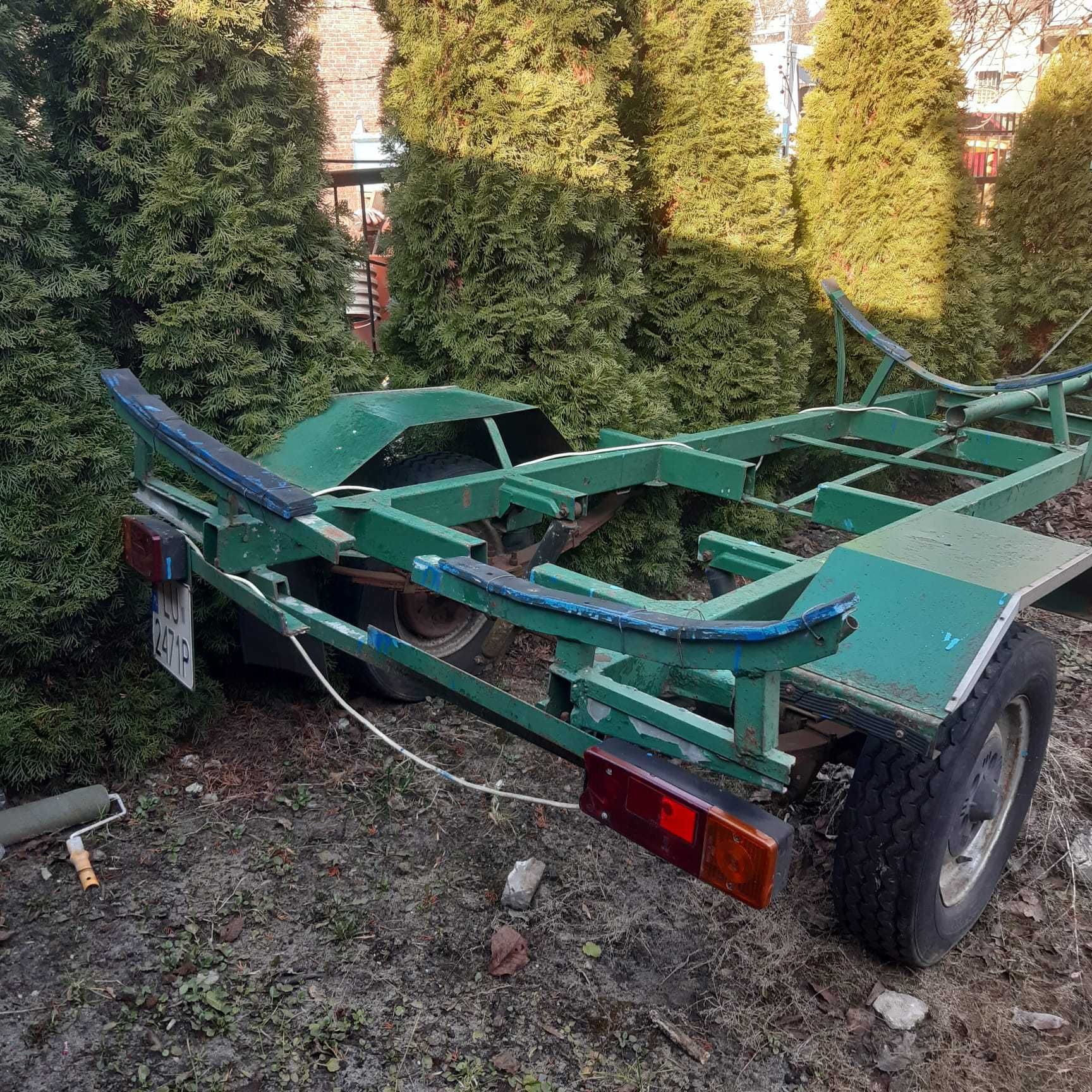 Zielona Przyczepa Podłodziowa SAM