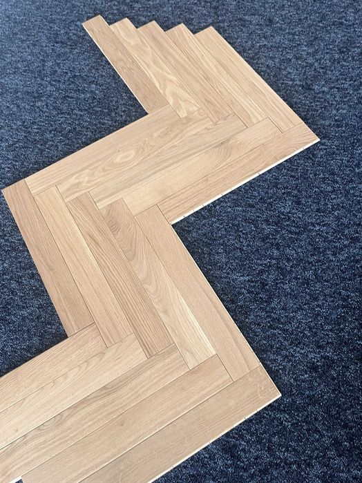 Jodełka klasyczna dębowa 11x68x470 Select Lakier [260 m2]