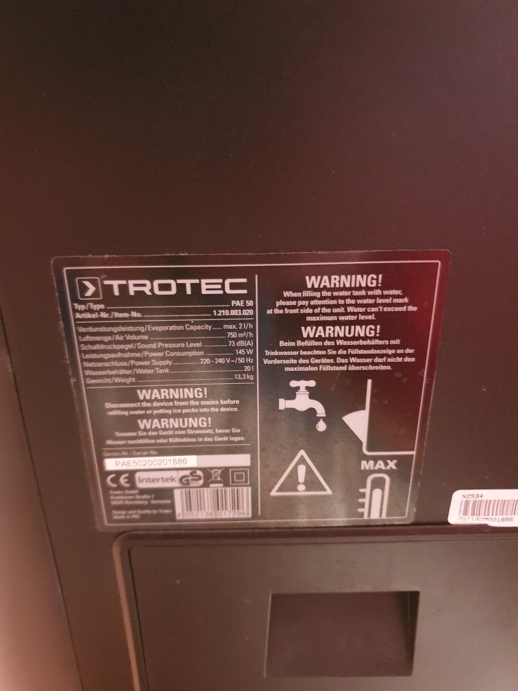 Klimatyzator przenośny 4w1 Trotec