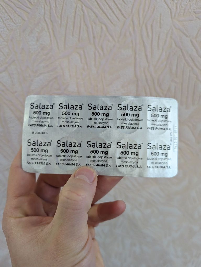 Salaza / mesalozyna / Салофальк / Виробник Іспанія до 06.2025 / 500 мг