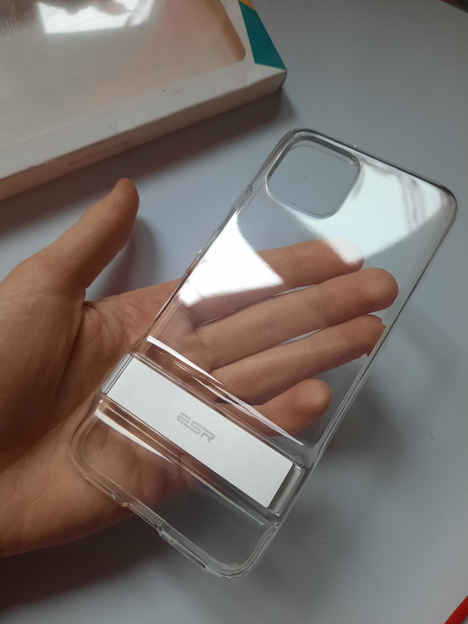 Etui na Google pixel 4 ESR z podpórką  silikon przezroczysty