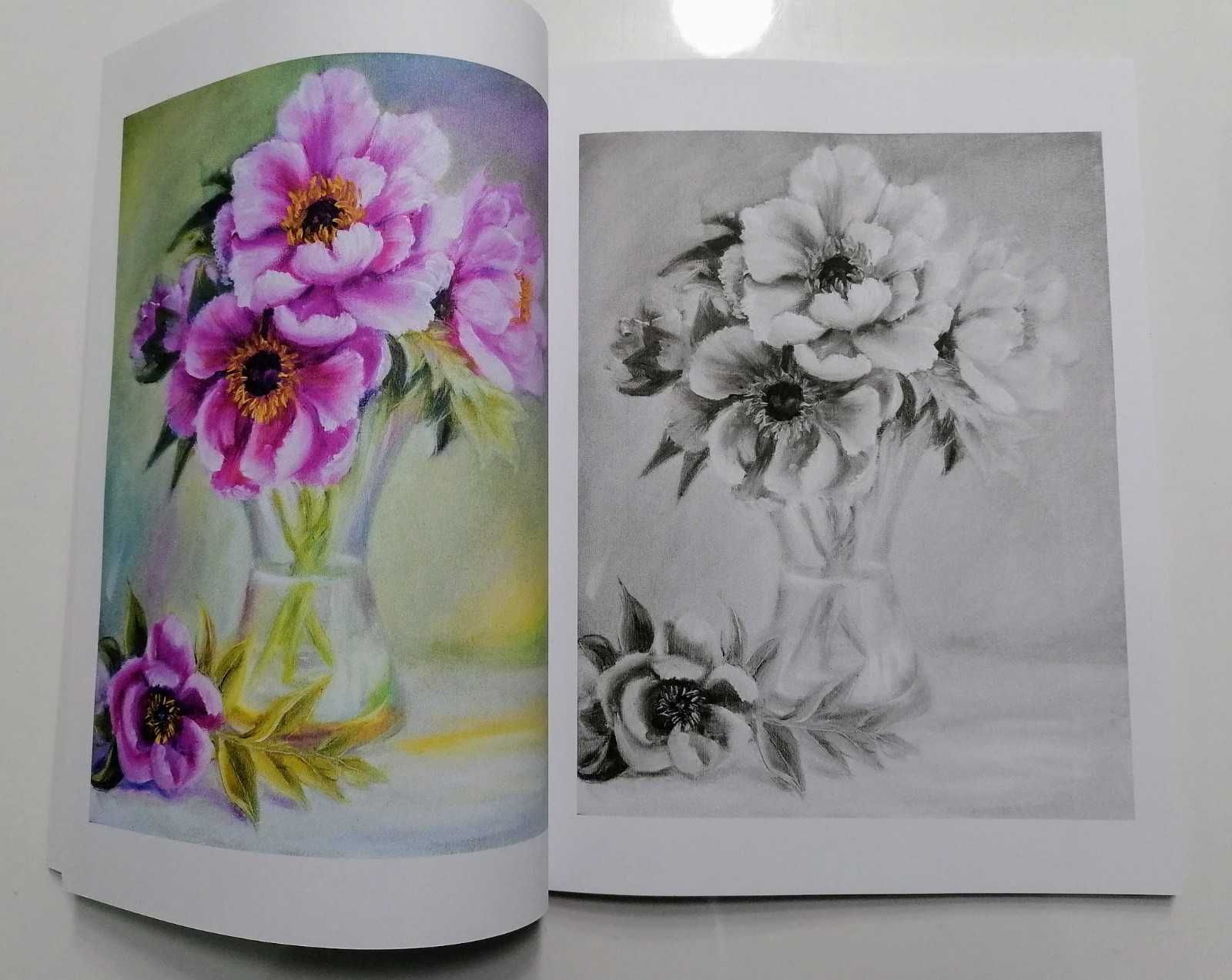 Livro para pintar Charming Bouquets