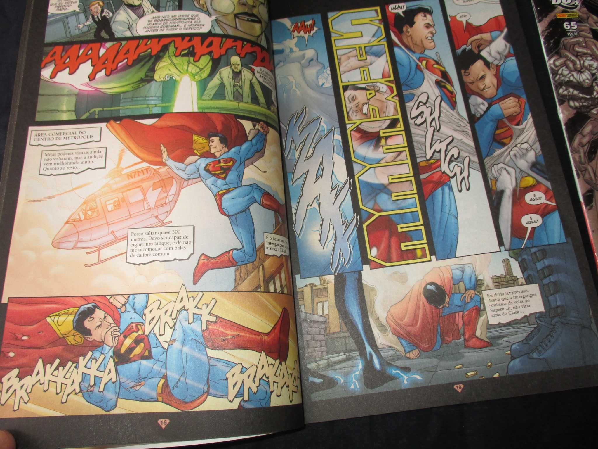 2 livros BD Superman Dc Panini Comics 2007