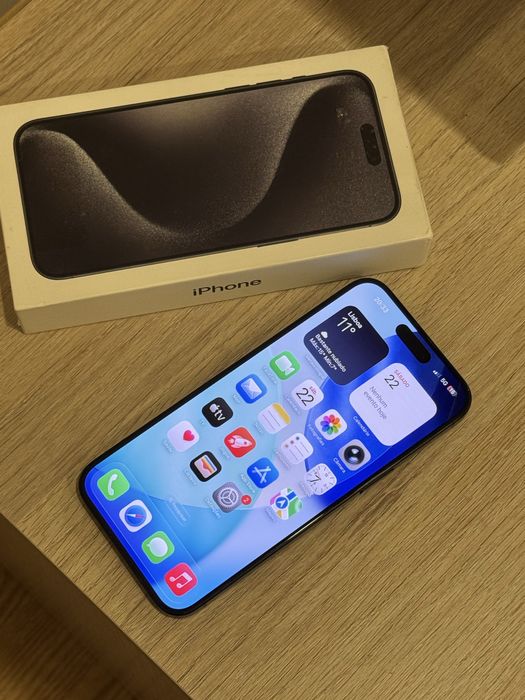 Iphone 15 Pro Max 256GB Como novo Original Black Titanium