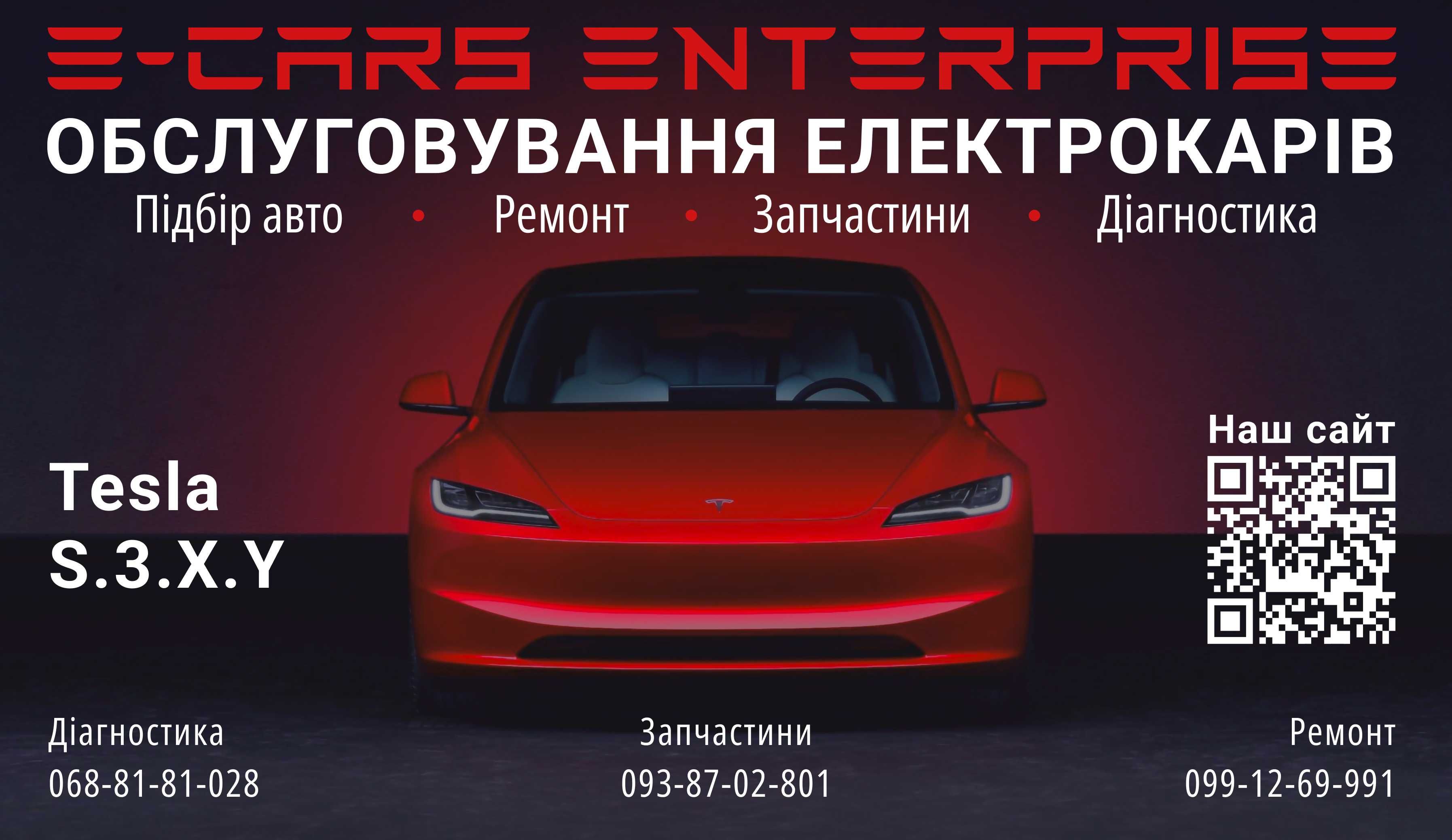 Ремонт Тесла/Tesla S.3.X.Y-Ручки,Pin.CCS2,Valet.Чадемо,ЄвроНавігація