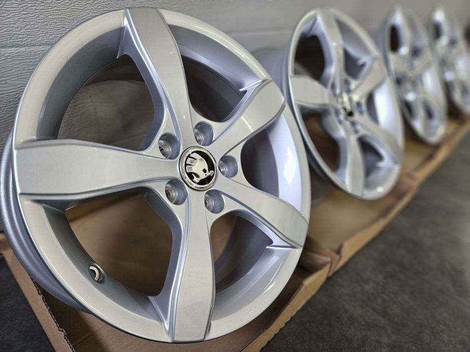 Nowe 15" Skoda 5x100 Felgi Fabia Rapid Scala Praktik Roomster Alufelgi