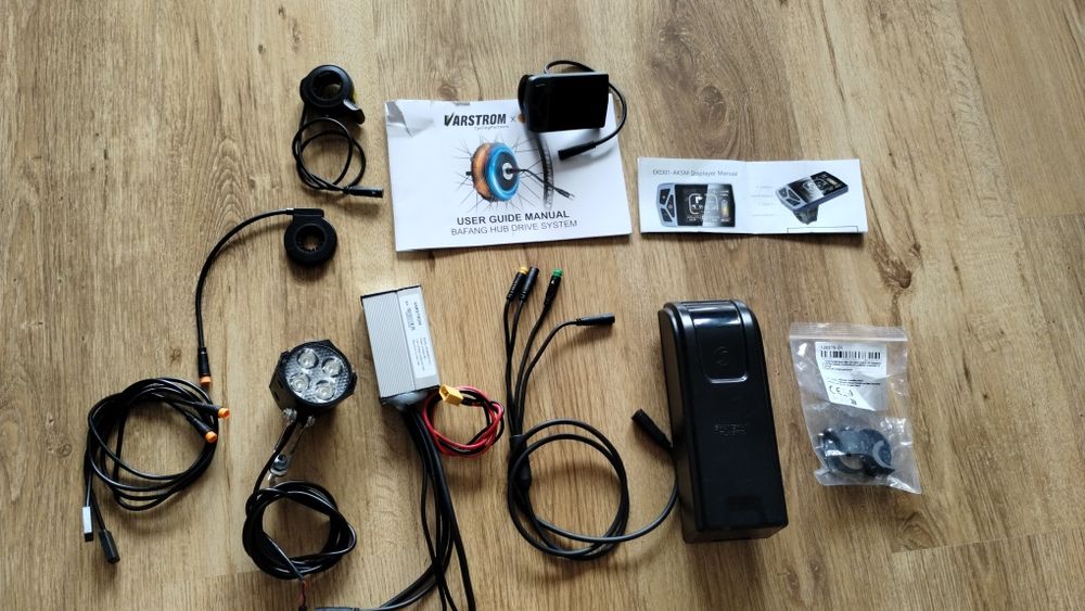 Zestaw do konwersji roweru na elektryczny bez silnika i bateriii