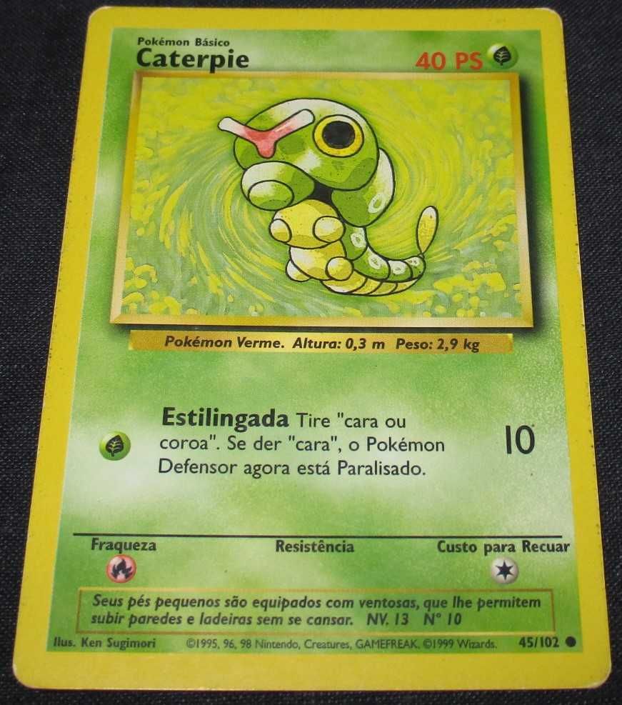 Carta Pokémon Caterpie 45/102 Pokemon 40 PS