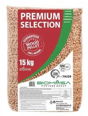 Pellet PREMIUM Biomasa Partner Group, pelet, drzewo, węgiel