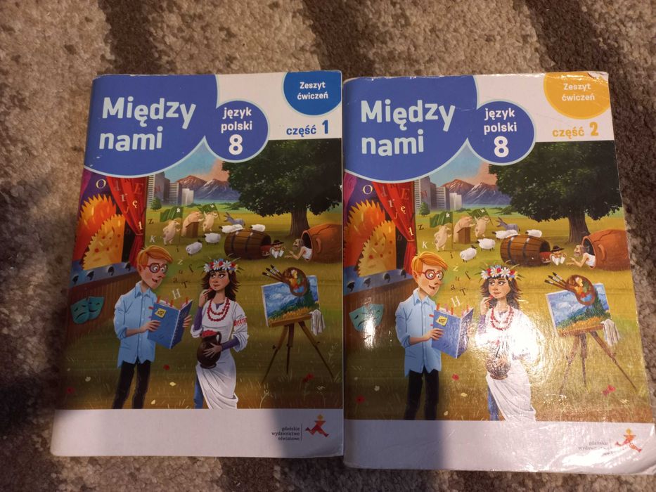 Zeszyt ćwiczeń Między nami Język Polski klasa 8 część 1 i część 2