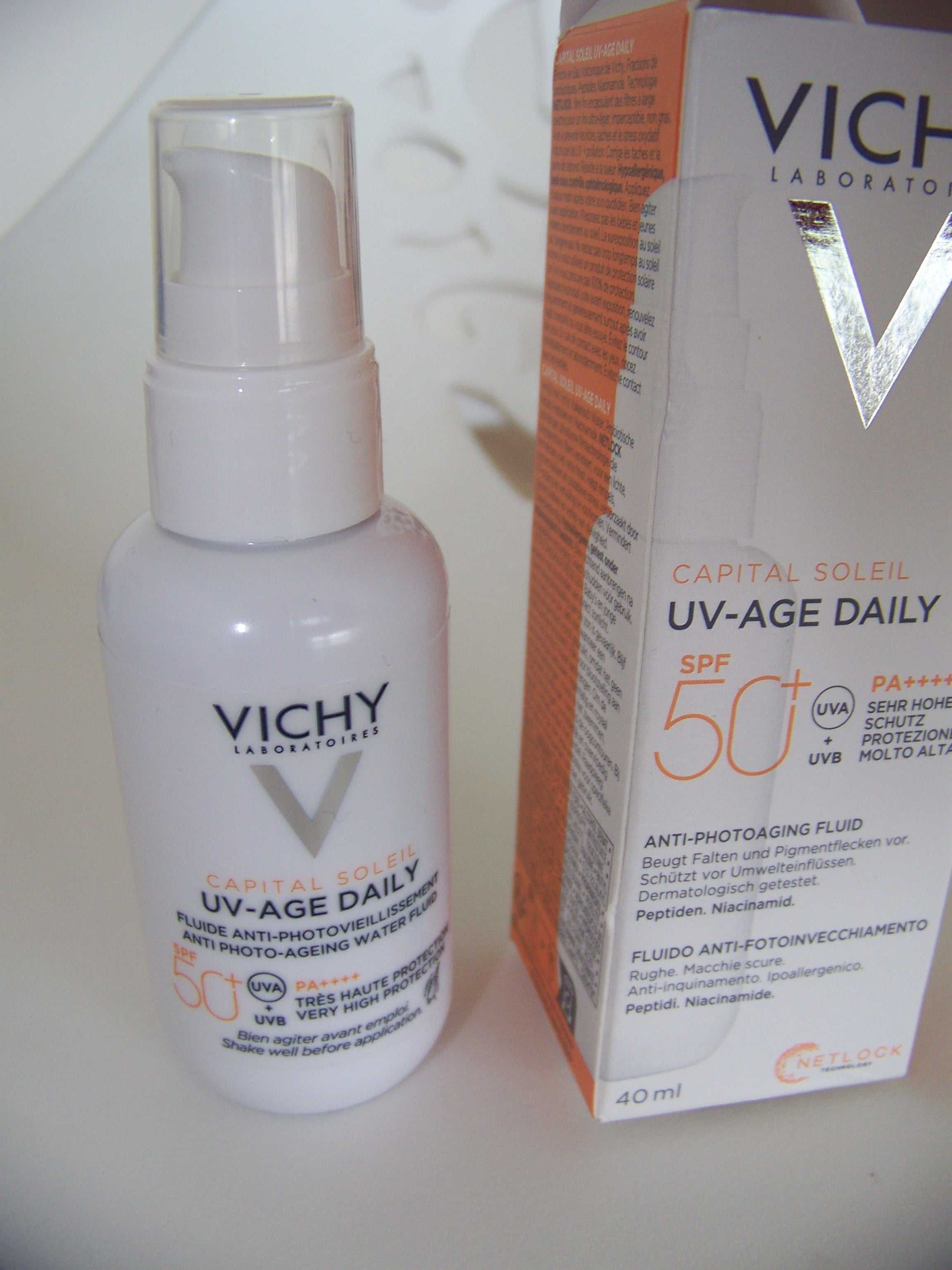 Nowy Vichy Capital Soleil UV-Age Fluid p. fotostarzeniu SPF50+ 40ml