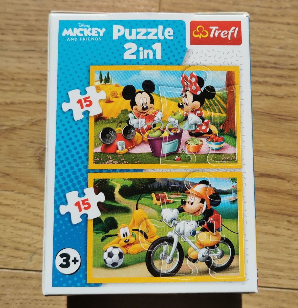 Puzzle 2w1 Mickey 3+ Trefl