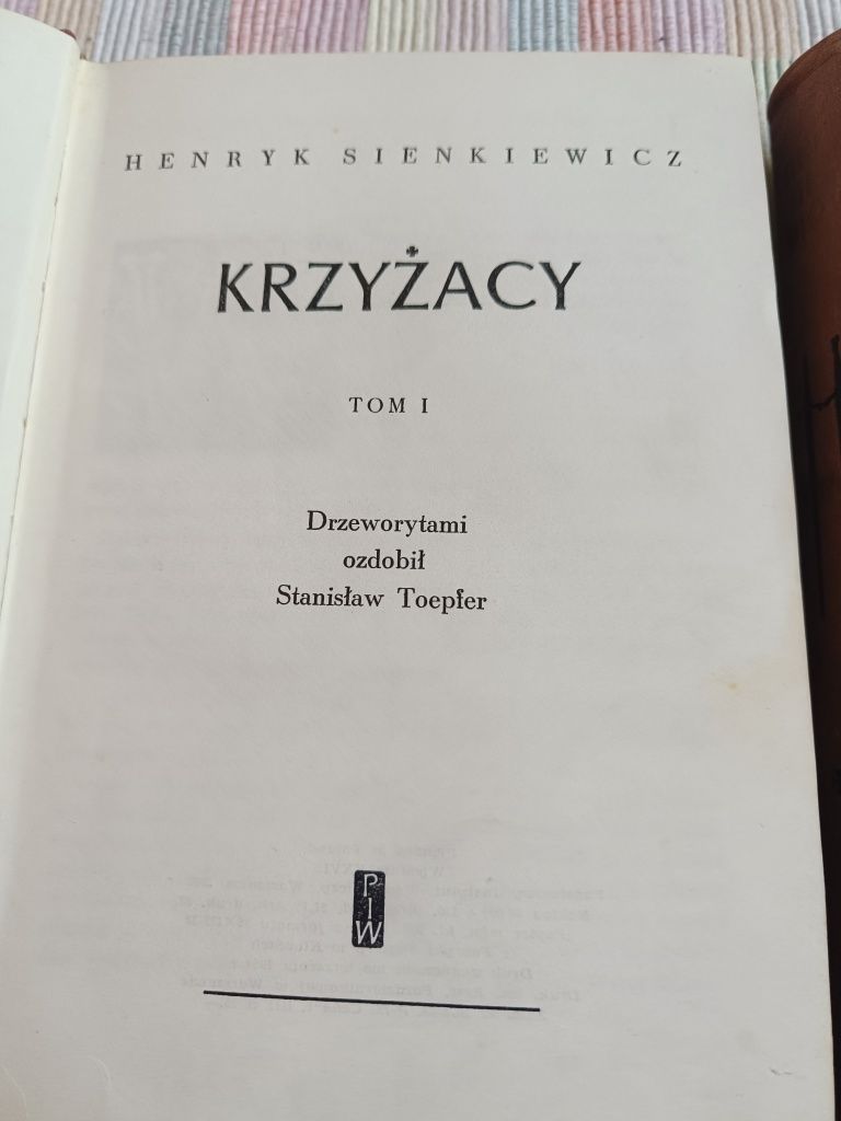 Krzyżacy Henryk Sienkiewicz dwa tomy