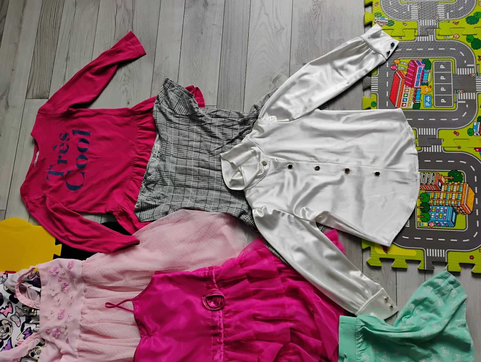 Ubrania dla dziewczynki  - duża paczka rozmiar od  98 do 128