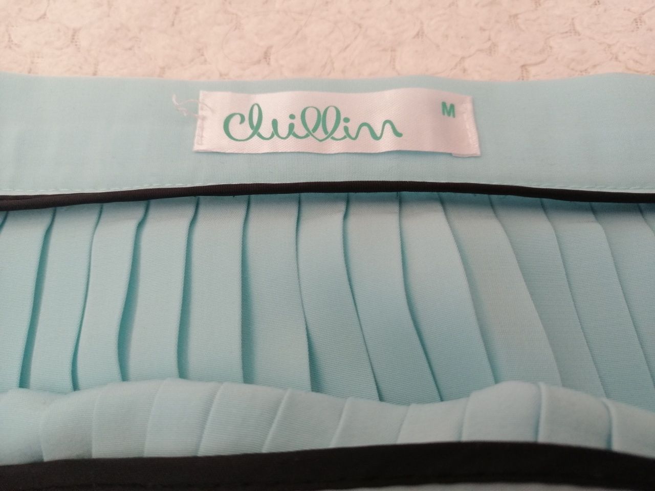 Spódnica plisowana miętowa, jasnoniebieska , Cropp, chillin, M