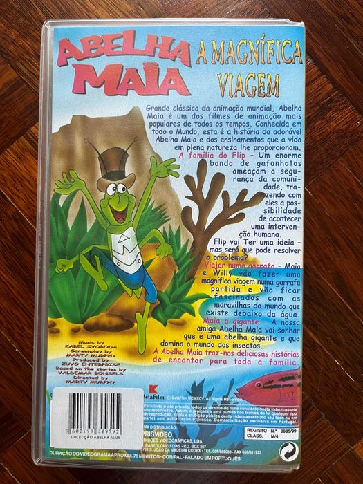 VHS Abelha Maia (Endō e Saitō, 1975) DUB PT-PT