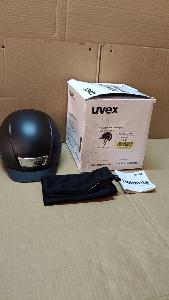 uvex elexxion pro kask jeździecki dla kobiet i mężczyzn Rozm.55-56