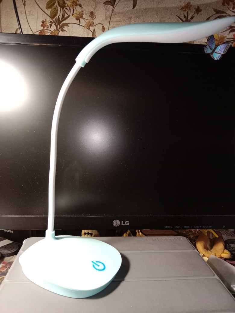 Лампа настольная светодиодная, на аккумуляторе, сенсорная, USB