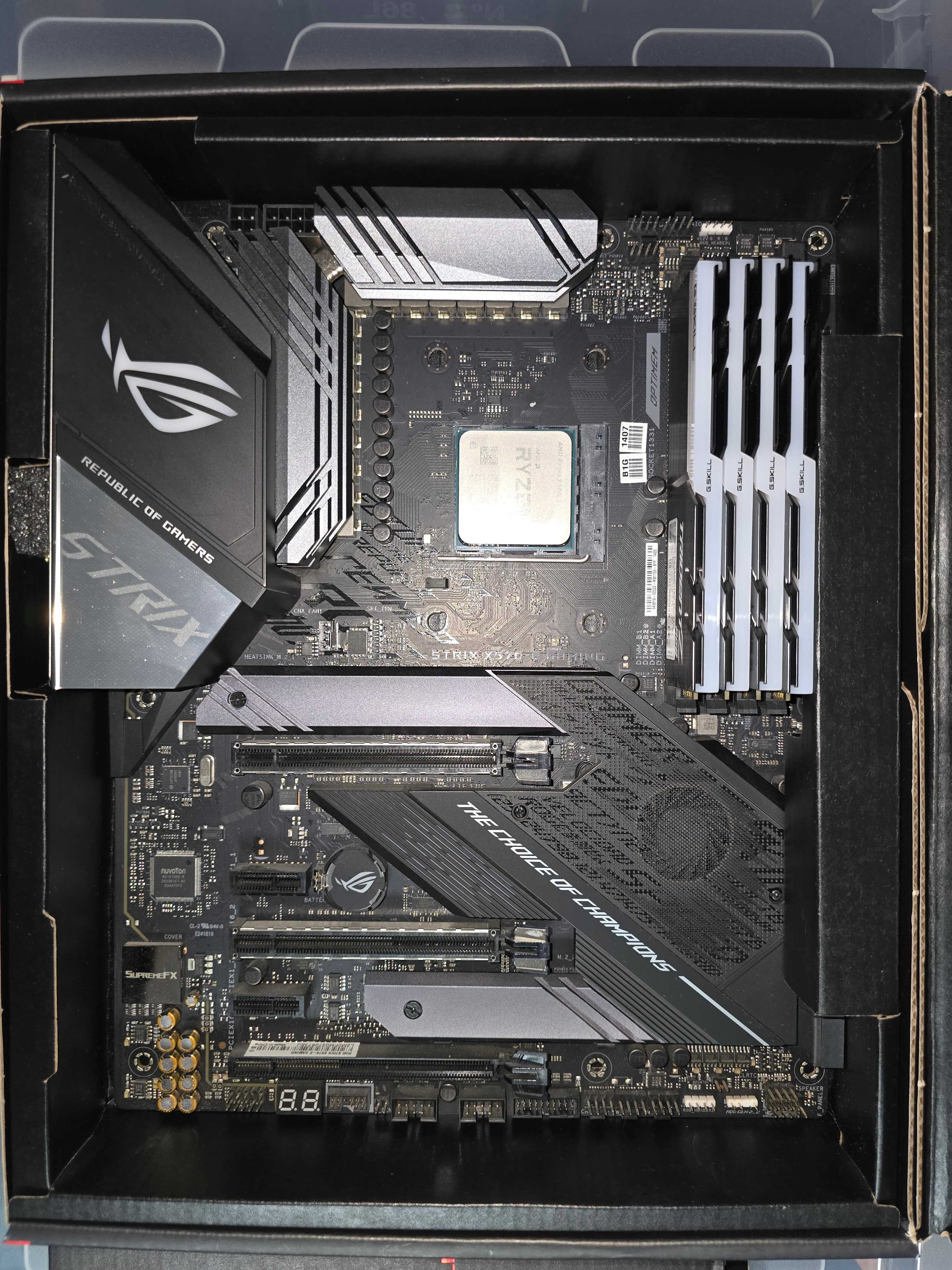 Bundle: AMD Ryzen 9 5900X + ROG STRIX X570-E + G.Skill 32GB DDR4 B-die
