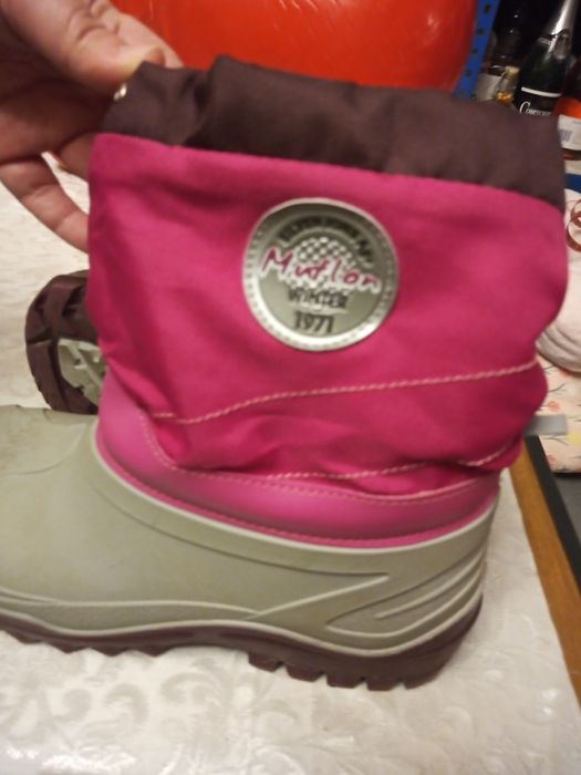 Śniegowce na wełnie roz 35