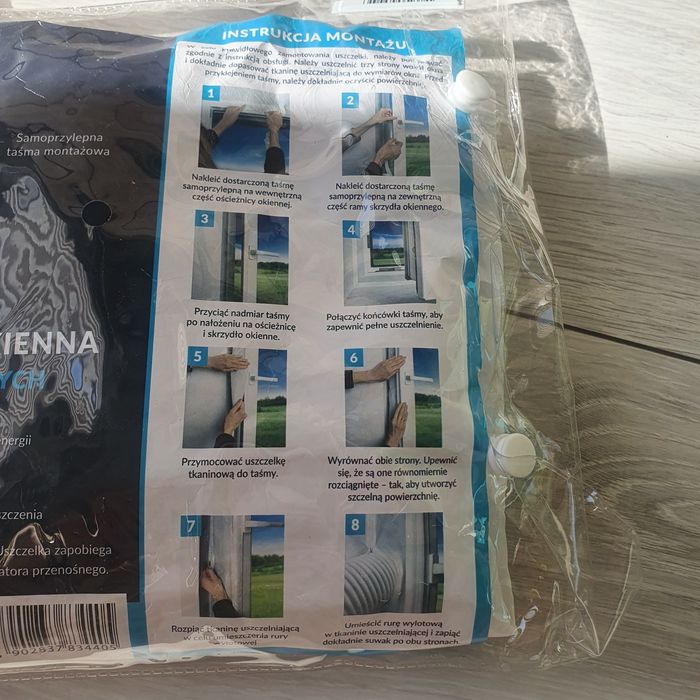 Uniwersalna uszczelka do okien do klimatyzatorów przenośnych